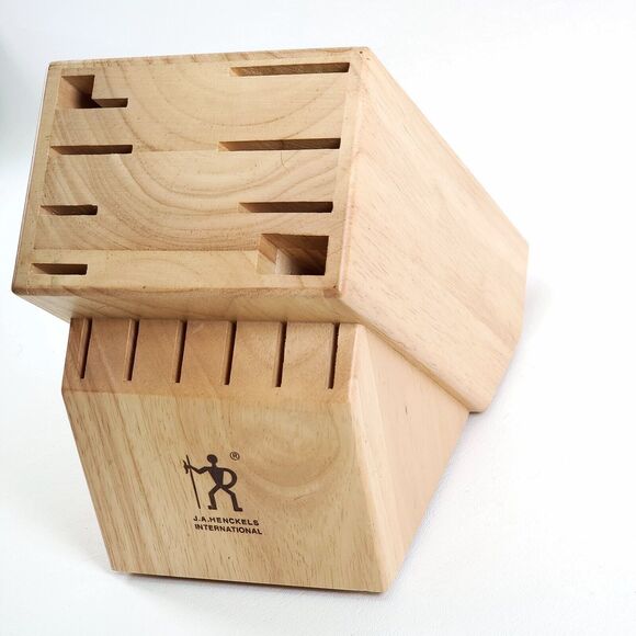 J.A. Henckels International 14 Slot Knife Wood Block 13550-200 Holder Countertop - Picture 3 of 9